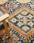 Rug Culture Rugs Legacy Navy & Rust Transitional Rug