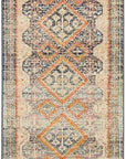 Rug Culture RUGS Legacy Navy & Rust Transitional Runner
