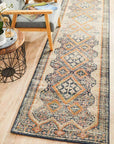 Rug Culture RUGS Legacy Navy & Rust Transitional Runner