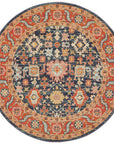 Rug Culture RUGS Legacy Navy Transitional Round Rug