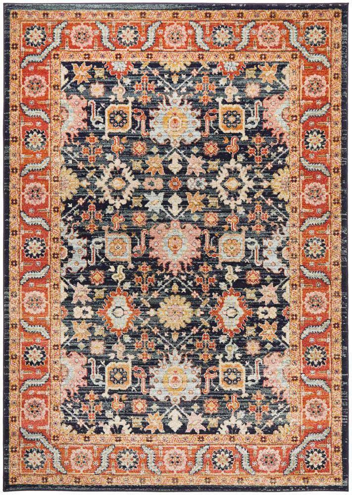 Rug Culture RUGS Legacy Red &amp; Blue Transitional Rug
