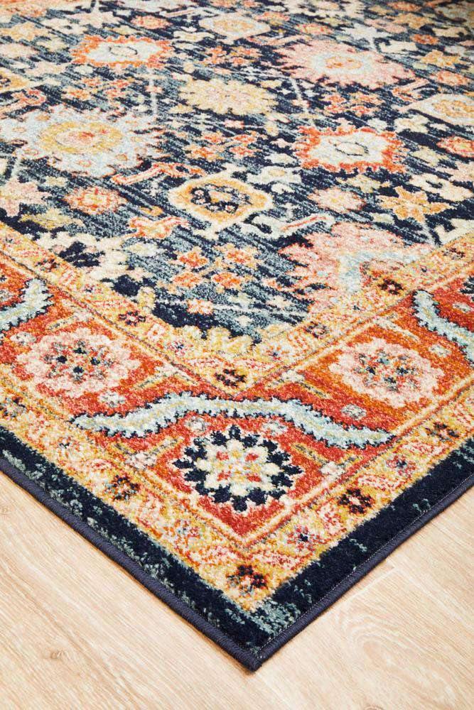 Rug Culture RUGS Legacy Red & Blue Transitional Rug