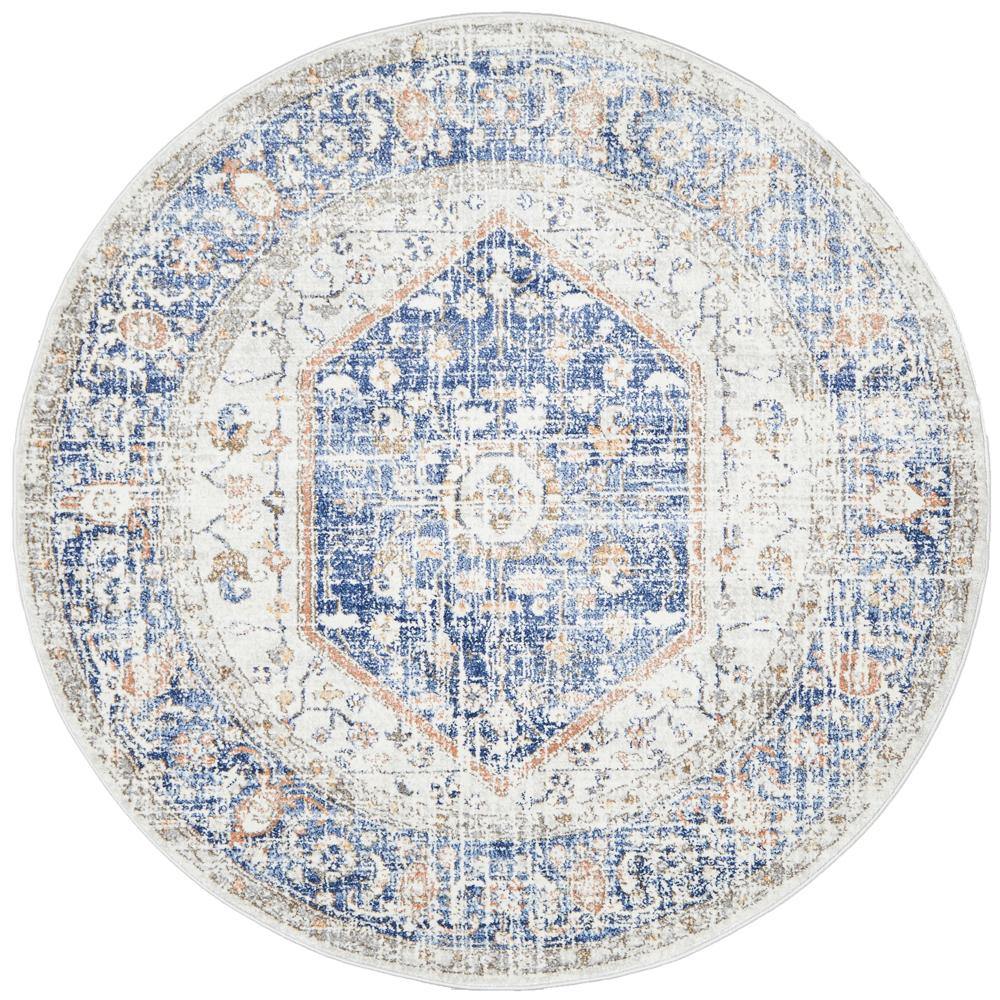 Mayfair Lorissa Blue Round Rug - Simple Style Co
