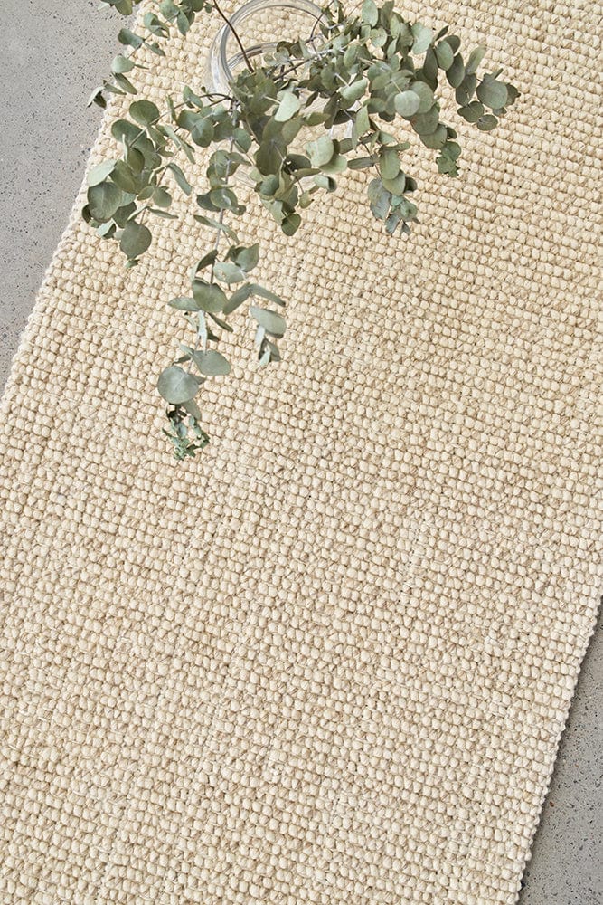 Madras Parker Cream Wool & Jute Runner Rug by Rug Culture | Simple Style Co