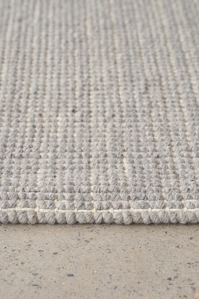 Madras Parker Dove Wool & Jute Runner Rug by Rug Culture