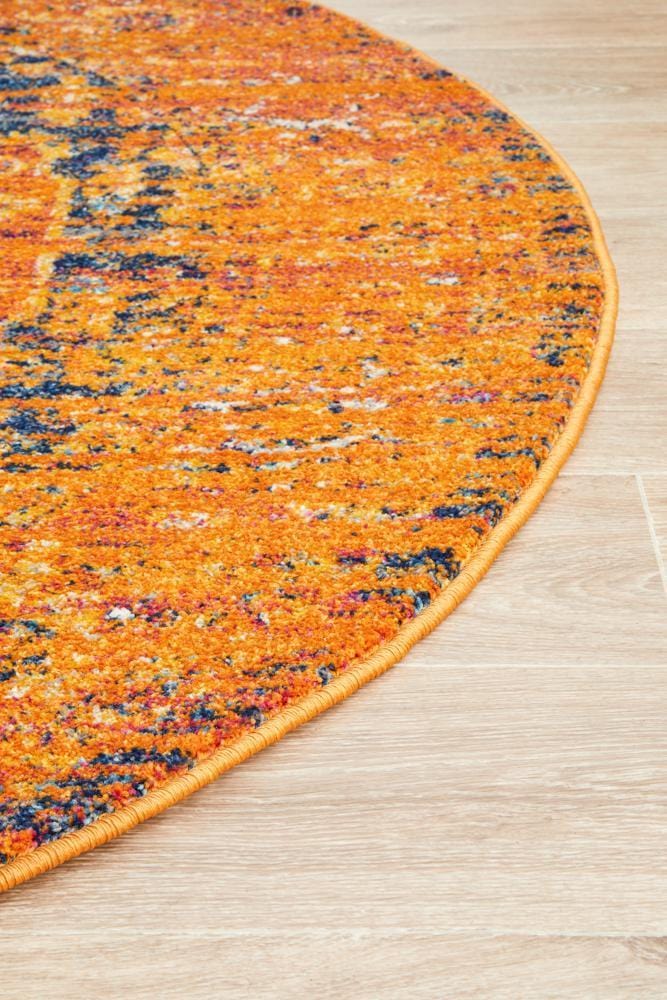 Rug Culture RUGS Mera Rust Transitional Round Rug (Discontinued)