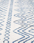Rug Culture RUGS Nadia White Blue Tribal Rug (Discontinued)
