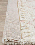 Rug Culture RUGS Nahla Pink Fringed Tribal Rug (Discontinued)