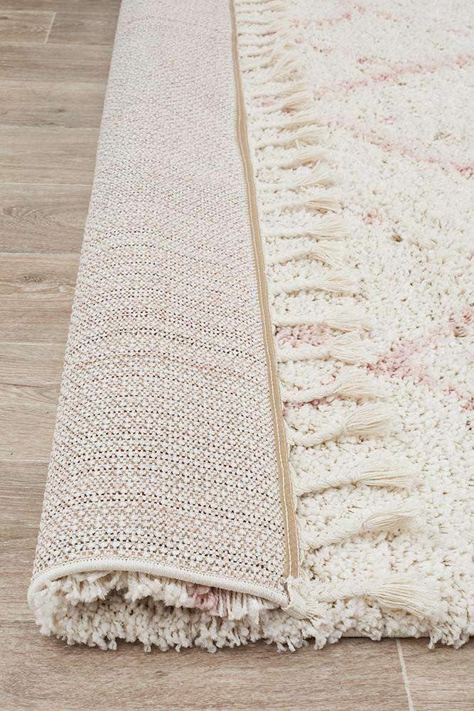 Rug Culture RUGS Nahla Pink Fringed Tribal Runner (Discontinued)