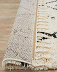 Rug Culture RUGS Nahla White Fringed Tribal Runner (Discontinued)