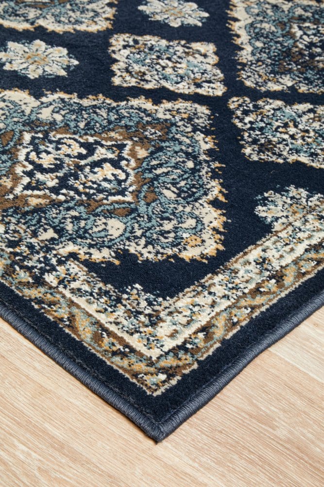 Oxford Navy Traditional Rug – Simple Style Co