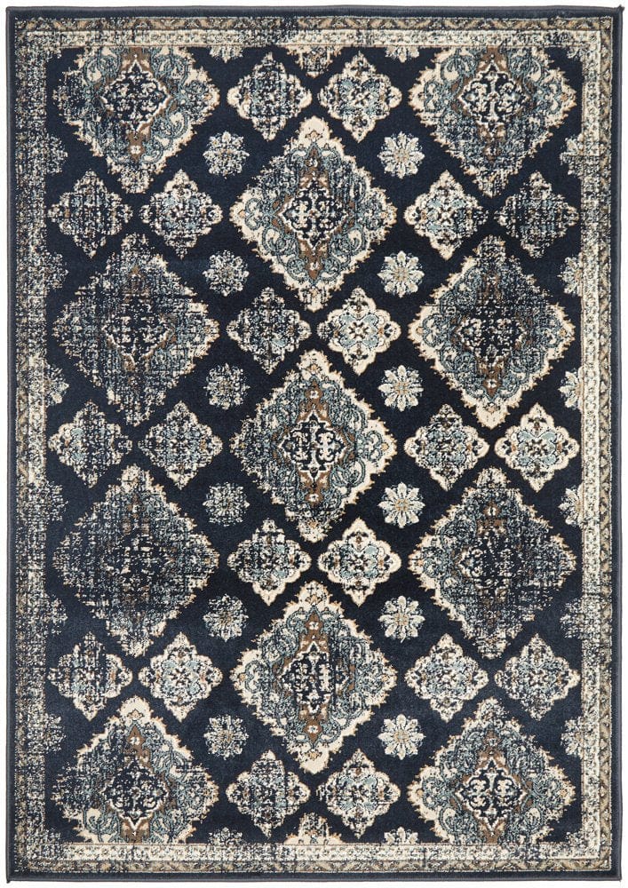 Oxford Navy Traditional Rug – Simple Style Co