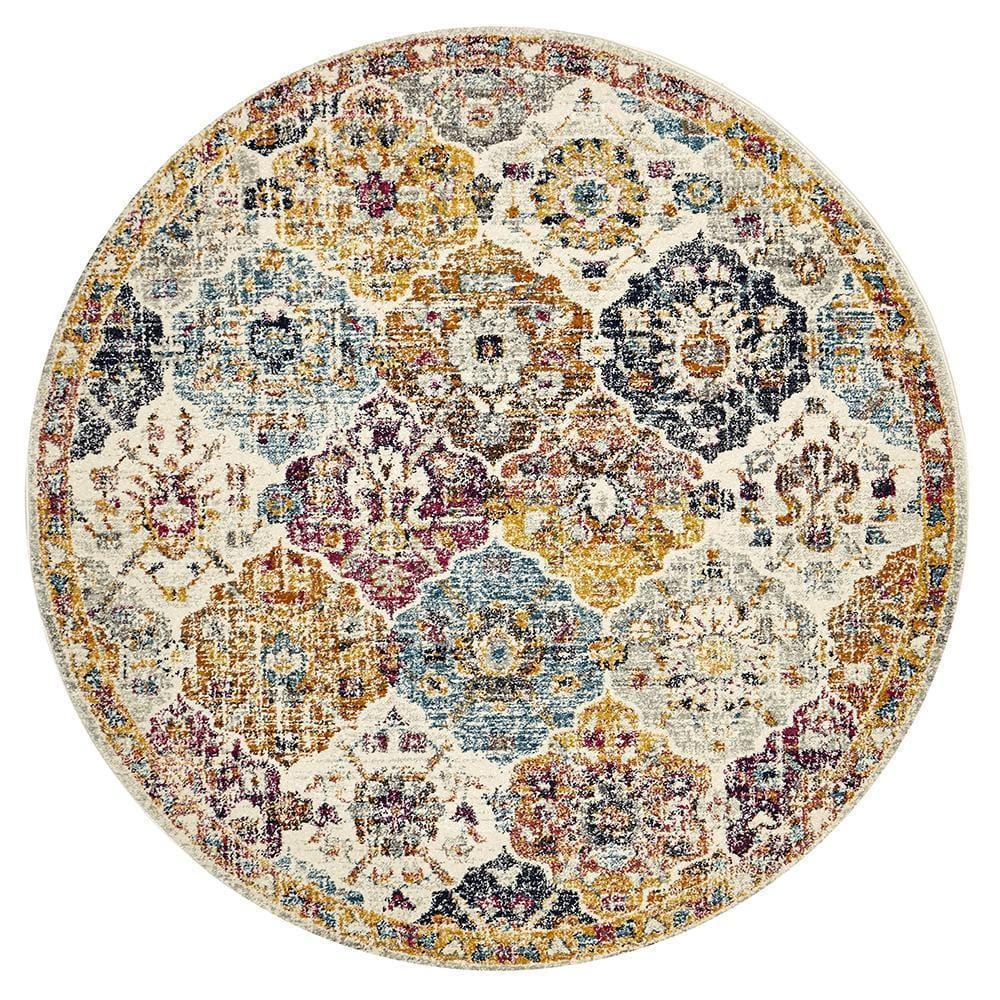 Peoria Round Transitional Rug Simple Style Co