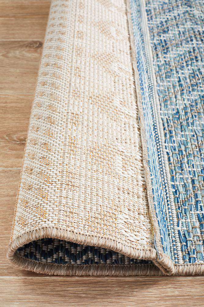 Rug Culture RUGS Pylos Outdoor Runner - Blue