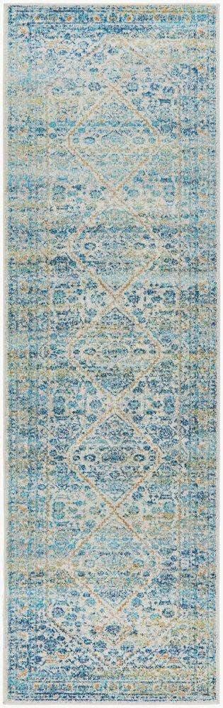 Rug Culture RUGS Rimini Blue &amp; Grey Transitional Runner (Discontinued)