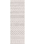 Rug Culture RUGS Selma White Grey Tribal Transitional Runner