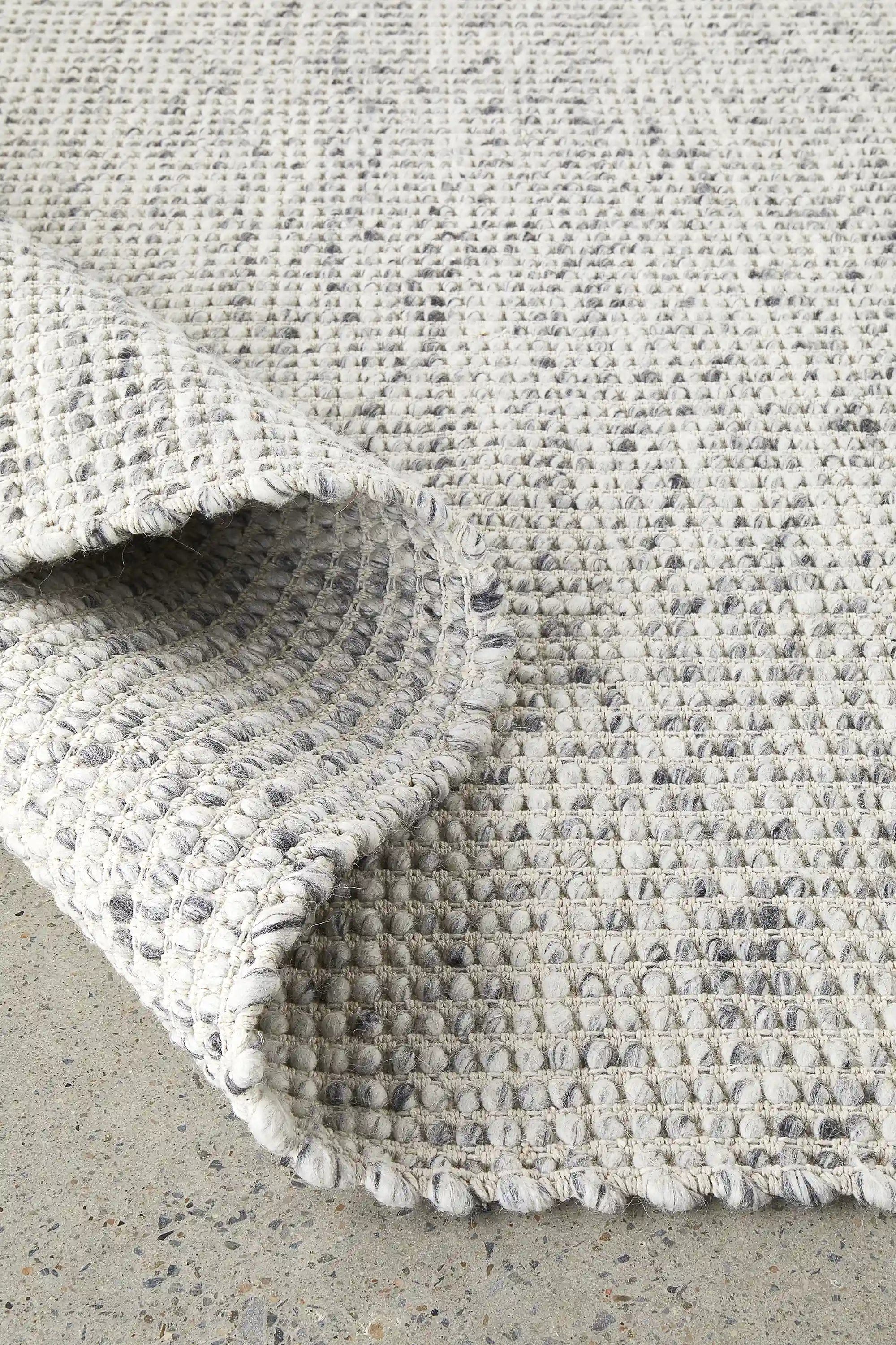 Skandi Felted Wool Rug Grey | Rugs Online - Simple Style Co