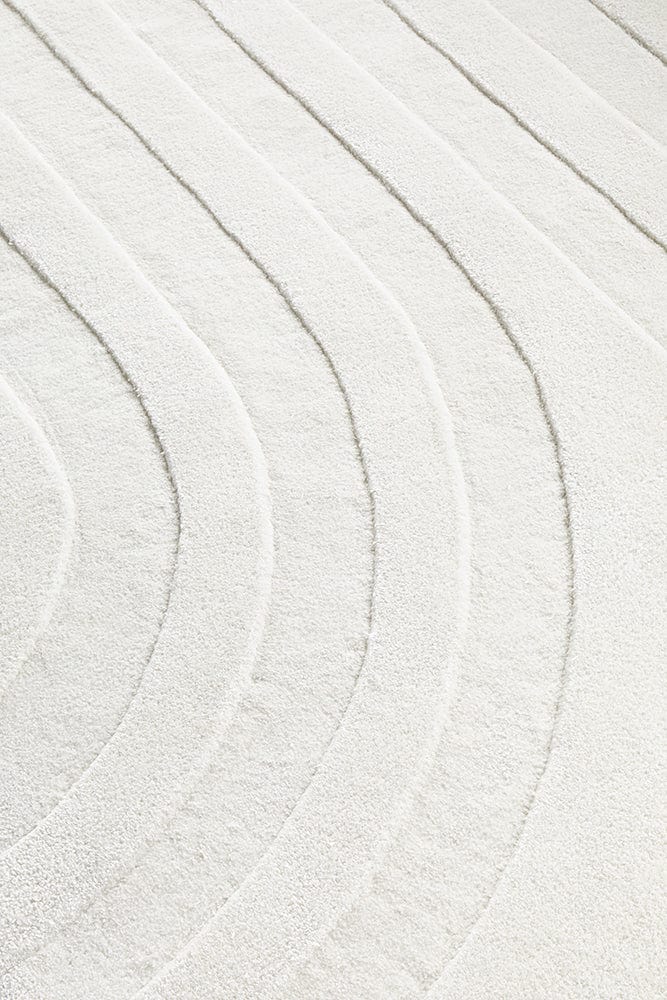 Summit Trail White Rug Simple Style Co