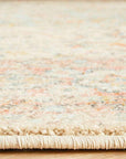 Rug Culture RUGS Zahra Distressed Floral Round Rug