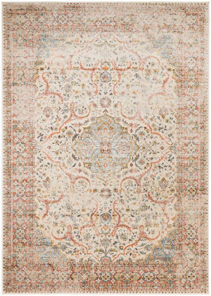 Rug Culture RUGS Zahra Distressed Floral Rug