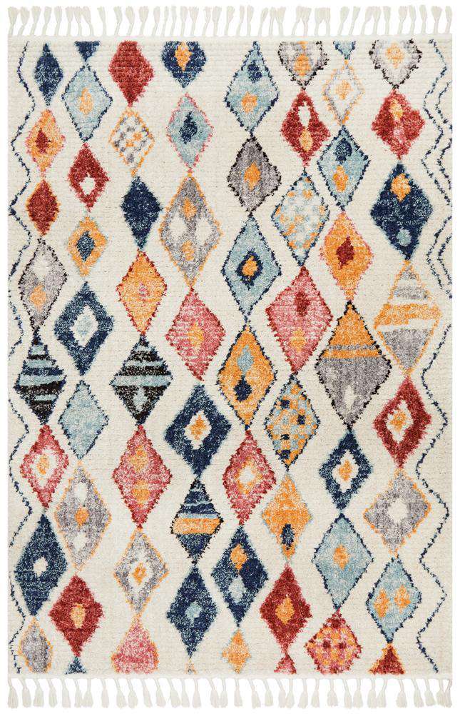 Zina Moroccan Tassel Rug - Simple Style Co