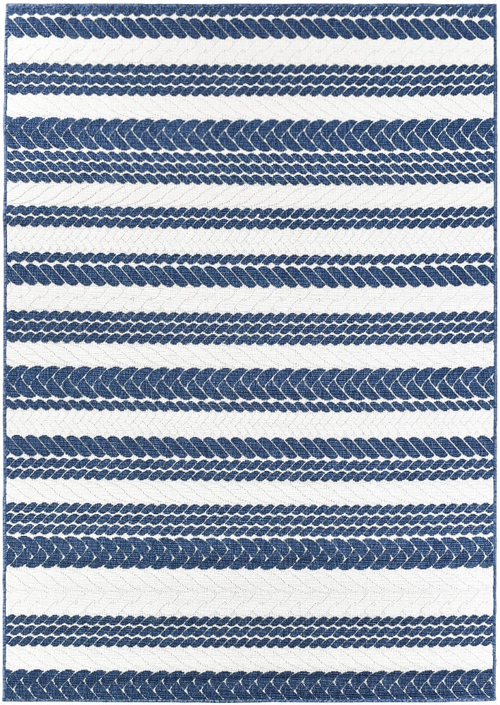 Visalia Blue & White Outdoor Rug Simple Style Co