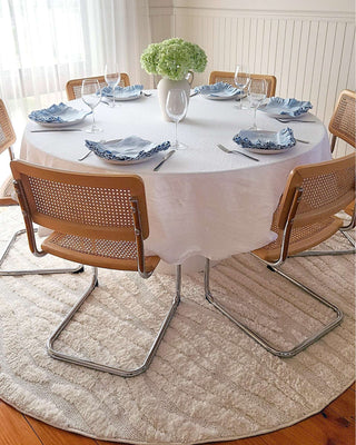 Sisco Ivory Abstract Round Rug