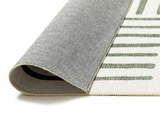Talamook Green Matchstick Indoor Outdoor Washable Rug