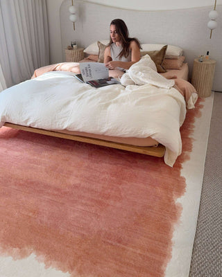 Taranto Terracotta Printed Washable Rug