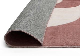 Thio Mirage Rose Clay and Cream Washable Rug