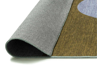 Wynwood Olive and Blue Wave Stripe Indoor Outdoor Washable Rug