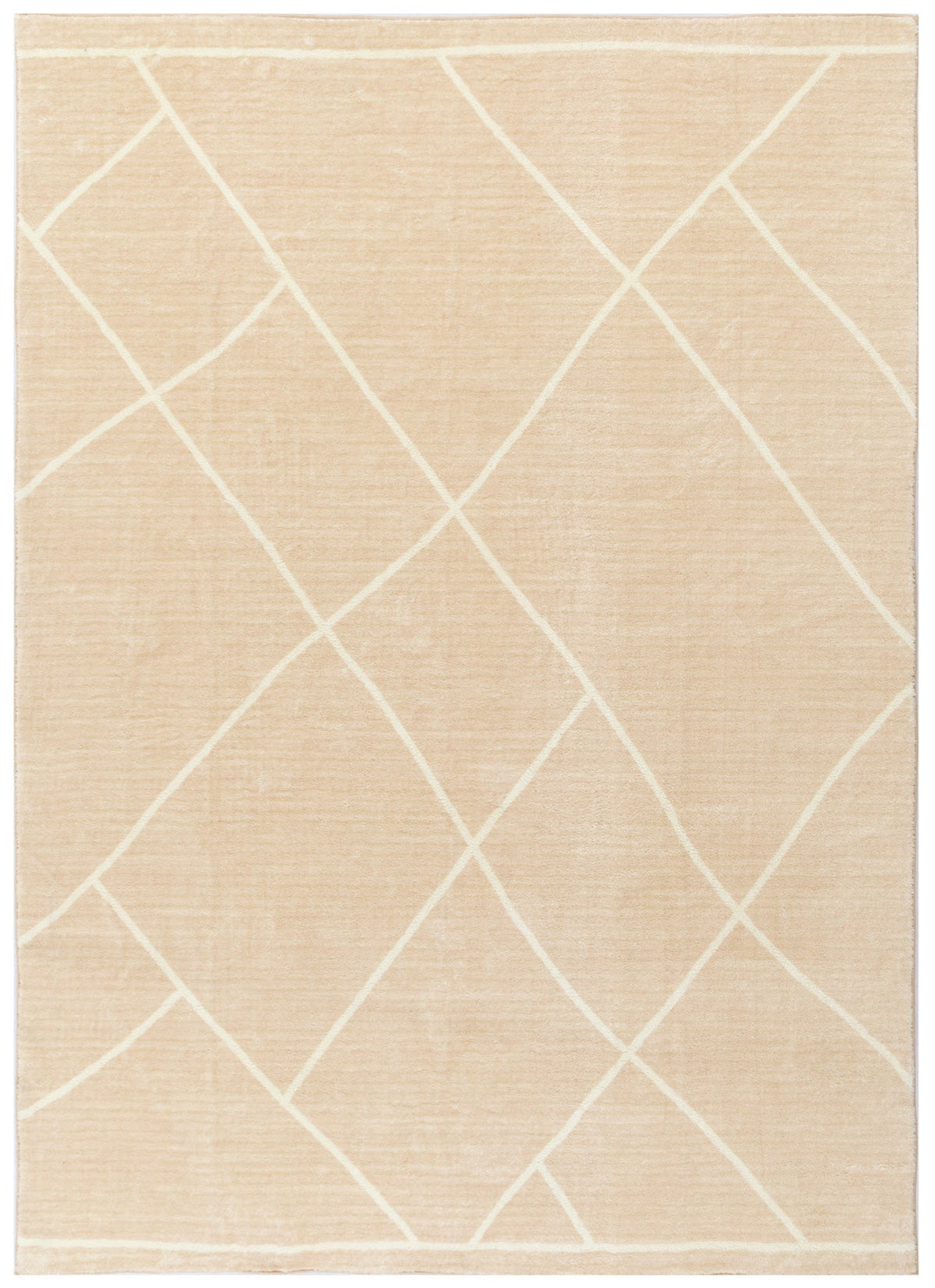 Dreamweave Diamonds Beige Washable Rugs – Simple Style Co