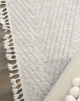 Close up of the Farah Geometric Ivory Rug | Simple Style Co