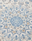 Close up view of the Melody Kashan Ivory Rug | Simple Style Co