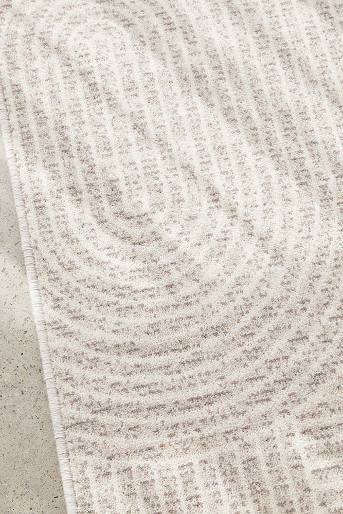 Detailed view of the Prague Klarn Tan Rug | Simple Style Co