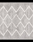 Kenza Silver Fringed Rug - Simple Style Co 
