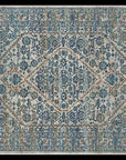 Rimini Blue & Grey Transitional Round Rug - Simple Style Co