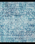 Valstad Blue Transitional Round Rug - Simple Style Co